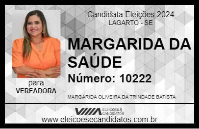 Candidato MARGARIDA DA SAÚDE 2024 - LAGARTO - Eleições