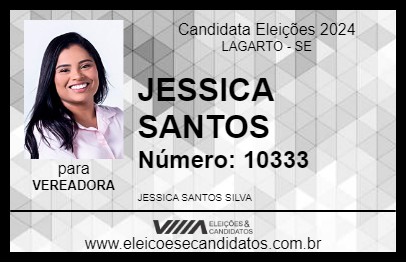 Candidato JESSICA SANTOS 2024 - LAGARTO - Eleições