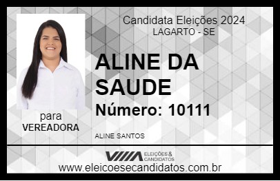 Candidato ALINE DA SAUDE 2024 - LAGARTO - Eleições