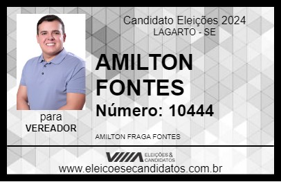 Candidato AMILTON FONTES 2024 - LAGARTO - Eleições