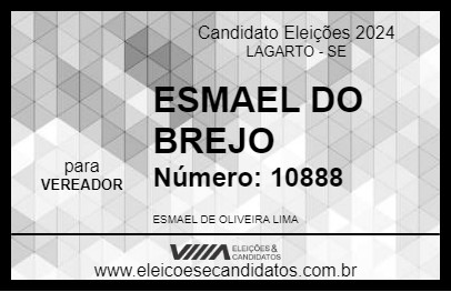 Candidato ESMAEL DO BREJO 2024 - LAGARTO - Eleições