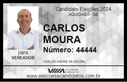 Candidato CARLOS MOURA 2024 - AQUIDABÃ - Eleições