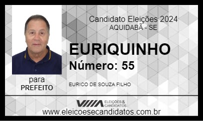 Candidato EURIQUINHO 2024 - AQUIDABÃ - Eleições