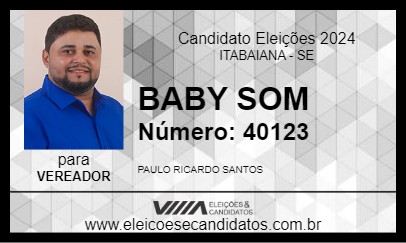 Candidato BABY SOM 2024 - ITABAIANA - Eleições