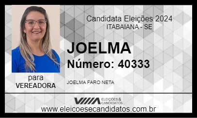 Candidato JOELMA 2024 - ITABAIANA - Eleições