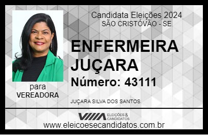 Candidato ENFERMEIRA JUÇARA 2024 - SÃO CRISTÓVÃO - Eleições