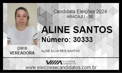 Candidato ALINE SANTOS 2024 - ARACAJU - Eleições