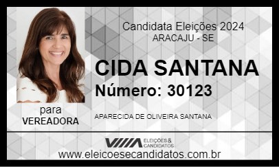 Candidato CIDA SANTANA 2024 - ARACAJU - Eleições