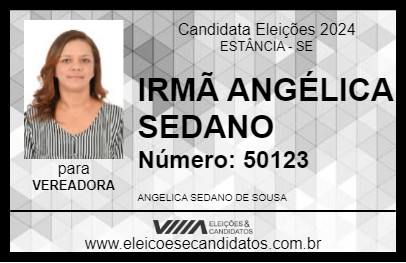 Candidato ANGÉLICA SEDANO 2024 - ESTÂNCIA - Eleições