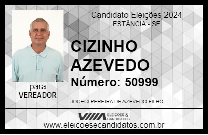 Candidato CIZINHO AZEVEDO 2024 - ESTÂNCIA - Eleições