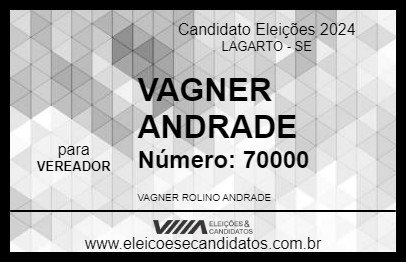 Candidato VAGNER ANDRADE 2024 - LAGARTO - Eleições