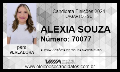 Candidato ALEXIA SOUZA 2024 - LAGARTO - Eleições