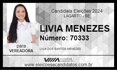 Candidato LIVIA MENEZES 2024 - LAGARTO - Eleições