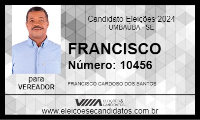 Candidato FRANCISCO 2024 - UMBAÚBA - Eleições