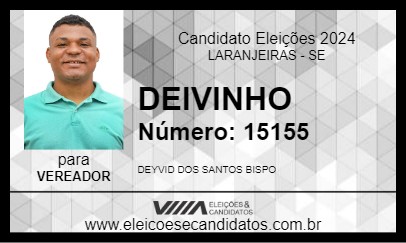 Candidato DEIVINHO 2024 - LARANJEIRAS - Eleições