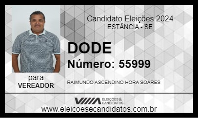 Candidato DODE 2024 - ESTÂNCIA - Eleições