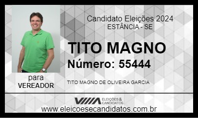 Candidato TITO MAGNO 2024 - ESTÂNCIA - Eleições