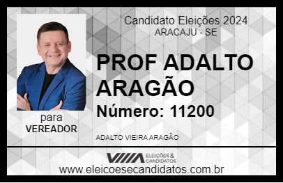 Candidato ADALTO ARAGÃO 2024 - ARACAJU - Eleições