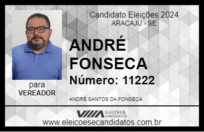 Candidato ANDRÉ FONSECA 2024 - ARACAJU - Eleições