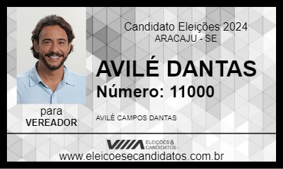 Candidato AVILÉ DANTAS 2024 - ARACAJU - Eleições