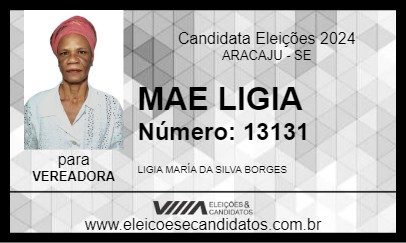 Candidato MÃE LIGIA 2024 - ARACAJU - Eleições