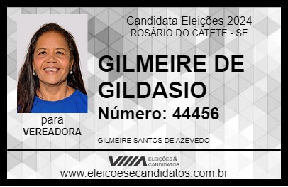 Candidato GILMEIRE DE GILDASIO 2024 - ROSÁRIO DO CATETE - Eleições