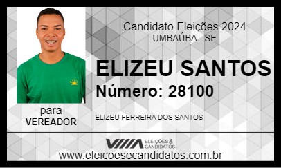 Candidato ELIZEU SANTOS 2024 - UMBAÚBA - Eleições