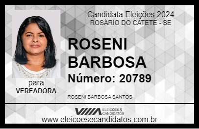 Candidato ROSENI BARBOSA 2024 - ROSÁRIO DO CATETE - Eleições