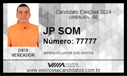 Candidato JP SOM 2024 - UMBAÚBA - Eleições