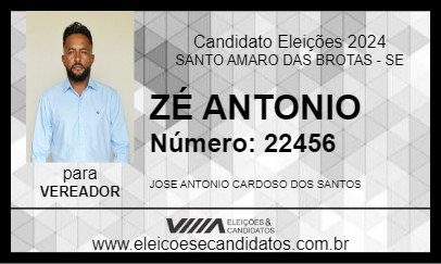 Candidato ZÉ ANTONIO 2024 - SANTO AMARO DAS BROTAS - Eleições