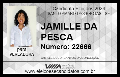 Candidato JAMILLE DA PESCA 2024 - SANTO AMARO DAS BROTAS - Eleições