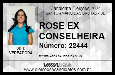 Candidato ROSE EX CONSELHEIRA 2024 - SANTO AMARO DAS BROTAS - Eleições