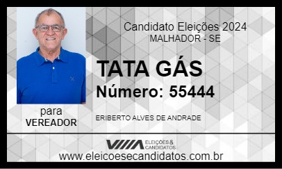 Candidato TATA GÁS 2024 - MALHADOR - Eleições