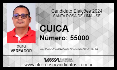 Candidato CUICA 2024 - SANTA ROSA DE LIMA - Eleições