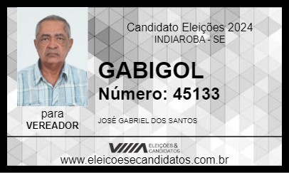 Candidato GABIGOL 2024 - INDIAROBA - Eleições