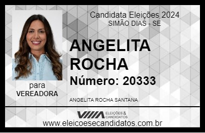 Candidato ANGELITA ROCHA 2024 - SIMÃO DIAS - Eleições