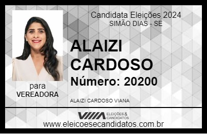 Candidato ALAIZI CARDOSO 2024 - SIMÃO DIAS - Eleições