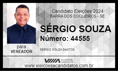 Candidato SÉRGIO SOUZA 2024 - BARRA DOS COQUEIROS - Eleições