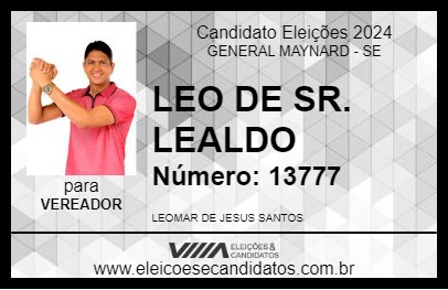 Candidato LEO DE SR. LEALDO 2024 - GENERAL MAYNARD - Eleições