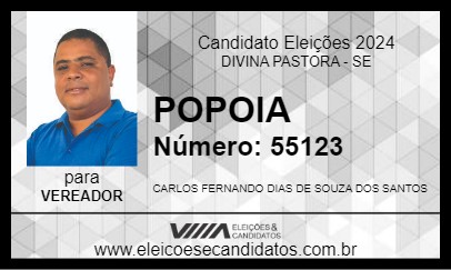 Candidato POPOIA 2024 - DIVINA PASTORA - Eleições