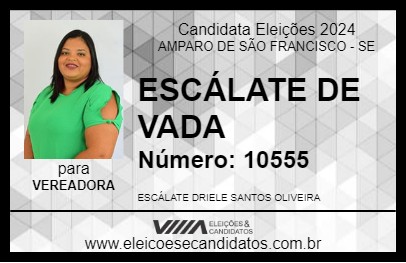 Candidato ESCÁLATE DE VADA 2024 - AMPARO DE SÃO FRANCISCO - Eleições