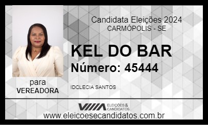 Candidato KEL DO BAR 2024 - CARMÓPOLIS - Eleições