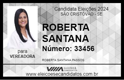 Candidato ROBERTA SANTANA 2024 - SÃO CRISTÓVÃO - Eleições