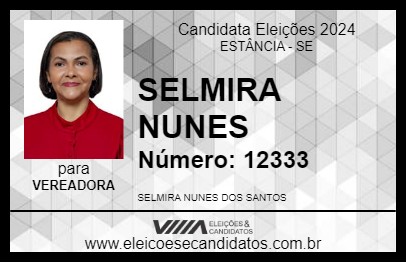 Candidato SELMIRA NUNES 2024 - ESTÂNCIA - Eleições