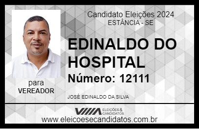 Candidato EDINALDO DO HOSPITAL 2024 - ESTÂNCIA - Eleições