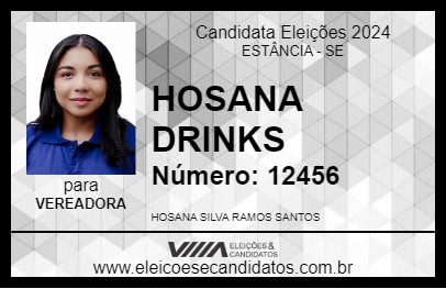 Candidato HOSANA DRINKS 2024 - ESTÂNCIA - Eleições