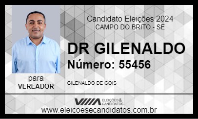 Candidato DR GILENALDO 2024 - CAMPO DO BRITO - Eleições