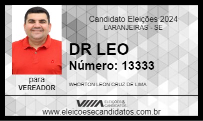 Candidato DR LEO 2024 - LARANJEIRAS - Eleições