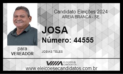 Candidato JOSA 2024 - AREIA BRANCA - Eleições