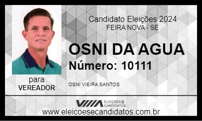 Candidato OSNI DA AGUA 2024 - FEIRA NOVA - Eleições